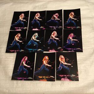 Set of 11 vintage colorful concert photographs of Tori Amos